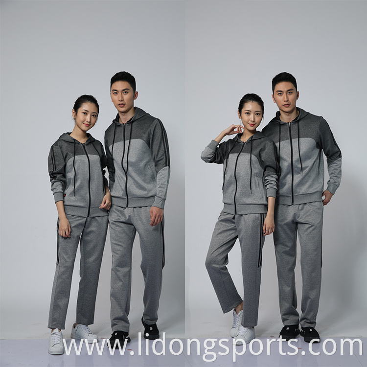 Wholesale Lady Fashion Man Hoody Jogging Suit Jacket Latest Design Custom Plain Sports Mens Tracksuit For Couples